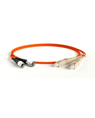 FC-D2-50-FC/PR-SC/PR-H-1M-LSZH-OR. Патч-корд волоконно-оптический SC-FC. Hyperline в Королеве
