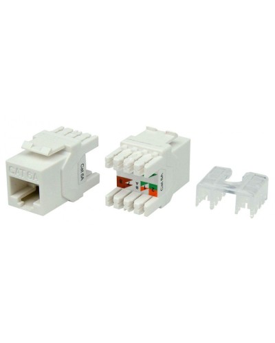 KJ8-8P8C-C6A-180-WH. Вставка Keystone Jack RJ-45. Hyperline в Королеве