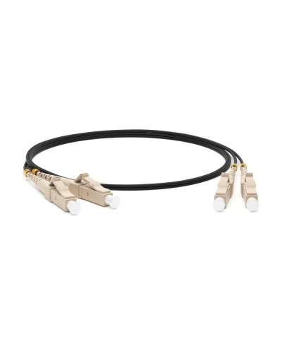FC-D2-50-LC/PR-LC/PR-H-1M-LSZH-BK. Патч-корд волоконно-оптический многомодовый. Hyperline в Королеве
