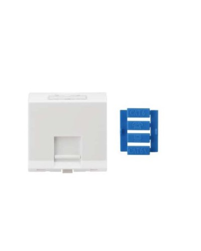 SIP3A-1K-M45-45. Вставка угловая 45x45 для 1 модуля Кeystone Jack, со шторками. Hyperline в Королеве