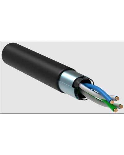 GENERICA F/UTP 5E 24AWG 2PR LDPE 1м черный 305м (BC3-C5E02-339-305-R-G). Кабель «витая пара» (LAN) для структурированных систем связи. IEK в Королеве