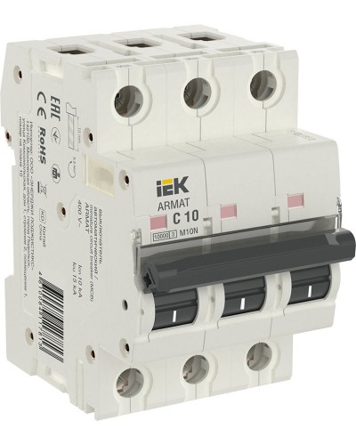 M10N 3P C 10А 10кА ARMAT (AR-M10N-3-C010). Автоматический выключатель. IEK в Королеве