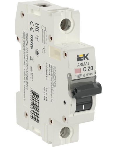 M10N 1P C 20А 10кА ARMAT (AR-M10N-1-C020). Автоматический выключатель. IEK в Королеве