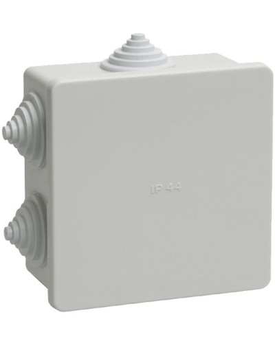 Коробка распаячная КМ41235 85х85х40 открытой проводки IP44 6 гермовводов серая (UKO11-085-085-040-K41-44). Коробка распаячная безгалогенная (HF). IEK в Королеве