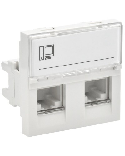 Розетка RJ45 кат.5E PRIMER РКИ-22-00-П-5 белый IEK (PR-KK40D-RI-0-2-2C5EU-K01). Розетка RJ-45. IEK в Королеве