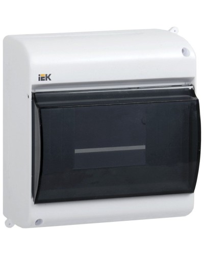 Корпус пластиковый КМПн 2/6 IP30 белый KREPTA 3 (MKP42-N-06-30-09). Щиток модульный с прозрачной дверцей, настенный. IEK в Королеве