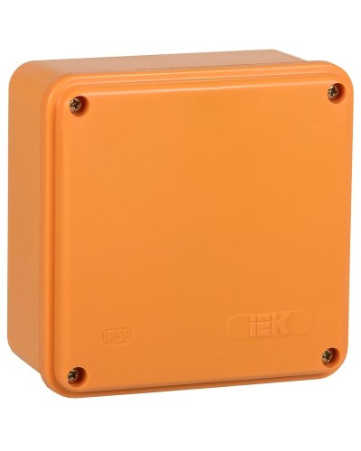 Коробка распаячная огнестойкая ПС 100х100х50 6P 6мм² IP44 гладкие стенки (UKF20-100-100-050-6-6-09). Коробка распаячная огнестойкая безгалогенная (HF). IEK в Королеве