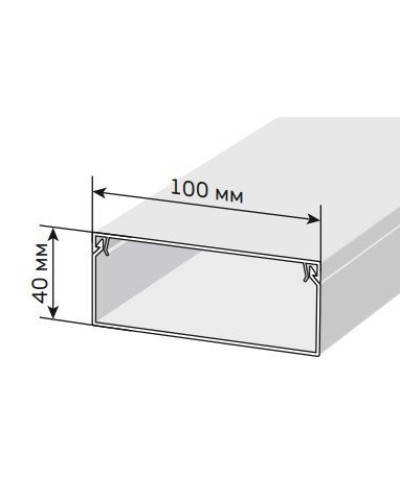 Короб 100х40 ЭЛЕКОР (CKK10-100-040-1-K01). Кабель-канал с двойным замком. IEK в Королеве