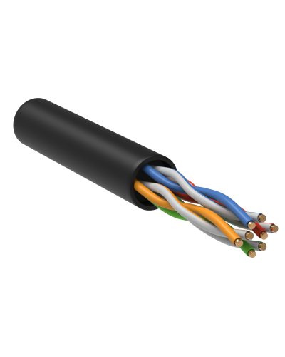 GENERICA U/UTP кат.5E 24AWG 4 пары LDPE черный (BC3-C5E04-139-305-R-G). Кабель «витая пара» (LAN) для структурированных систем связи. IEK в Королеве