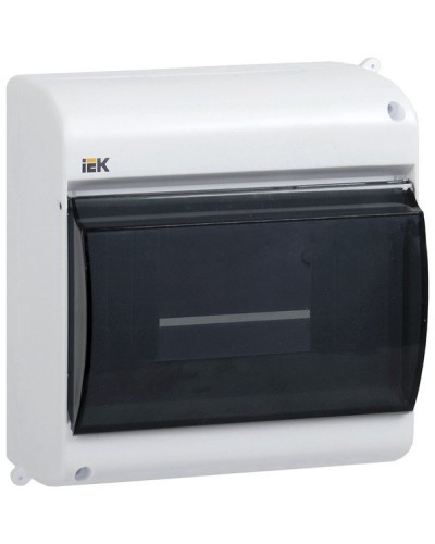 Корпус пластиковый КМПн 2/4 IP30 белый KREPTA 3 (MKP42-N-04-30-12). Щиток модульный с прозрачной дверцей, настенный. IEK в Королеве