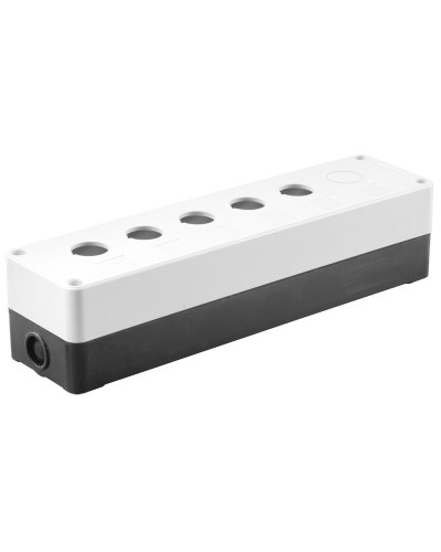 Корпус КП105(6) для кнопок 5(6) мест белый (BKP10-6-K01). Корпус для кнопочных постов. IEK в Королеве