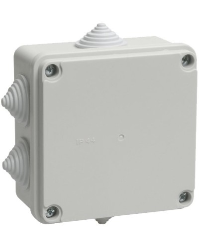 Коробка распаячная КМ41233 100х100х50 открытой проводки IP44 6 гермовводов серая (UKO11-100-100-050-K41-44). Коробка распаячная безгалогенная (HF). IEK в Королеве