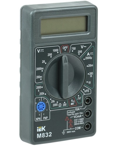Мультиметр цифровой Universal M832 (TMD-2S-832). Мультиметр цифровой. IEK в Королеве