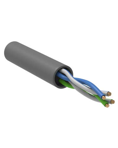 GENERICA U/UTP кат. 5E 100МГц 2 пары PVC INDOOR серый (BC1-C5E02-111-100-G). Кабель «витая пара» (LAN) для структурированных систем связи. IEK в Королеве