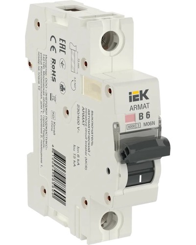 M06N 1P B 6А 6кА ARMAT (AR-M06N-1-B006). Автоматический выключатель. IEK в Королеве
