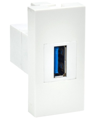 Розетка USB A 3.0 PRIMER РКЮ-10-00-П белый IEK (PR-KK40D-RU-0-1-A3-K01). Розетка USB. IEK в Королеве