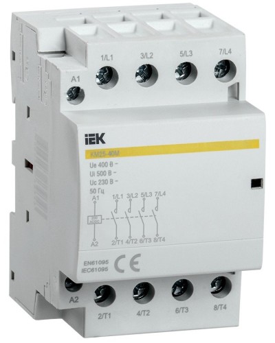 Контактор модульный КМ25-40М AC/DC (MKK21-25-40). Контактор модульный. IEK в Королеве