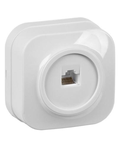Розетка RJ45 кат.5E о/у РК10-ХБ белый IEK GLORY (EKH10-K01). Розетка компьютерная. IEK в Королеве