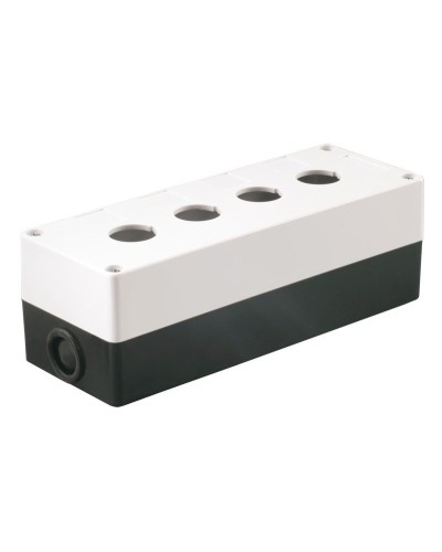 Корпус КП104 для кнопок 4 места белый (BKP10-4-K01). Корпус для кнопочных постов. IEK в Королеве