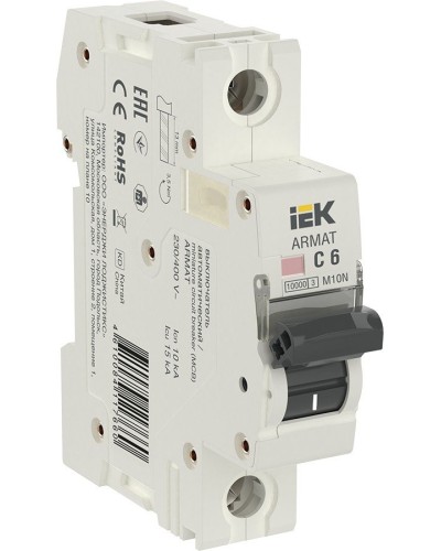 M10N 1P C 6А 10кА ARMAT (AR-M10N-1-C006). Автоматический выключатель. IEK в Королеве