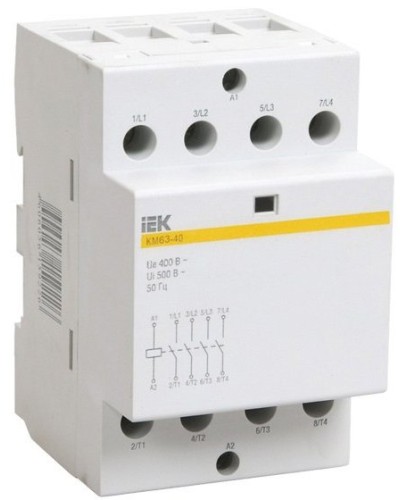 Контактор модульный КМ63-40 AC/DC (MKK21-63-40). Контактор модульный. IEK в Королеве
