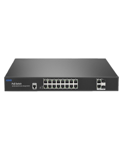 KN-SW1602SFP/M2. Коммутатор с питанием по PoE. KENO в Королеве