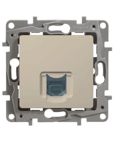 Розетка 5e, UTP, 1хRJ45, ETIKA, слоновая кость (672341). Розетка. LegranD в Королеве