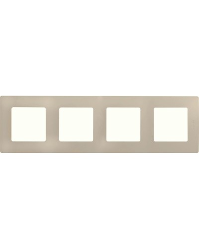 Рамка 4 поста ETIKA, слоновая кость (672514). Рамка. LegranD в Королеве