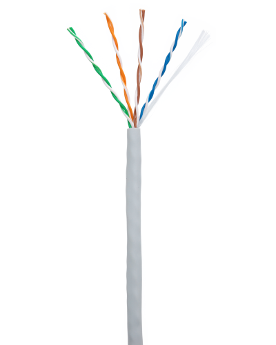 U/UTP 4pair, Cat5e, In, PVC (CCA-UU004-5E-PVC-GY). Кабель «витая пара» (LAN) для структурированных систем связи. NETLAN в Королеве