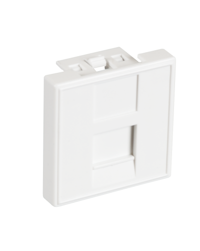 EC-IMF-1-WT-10 (10шт). Вставка 45x45 (Mosaic) для 1 модуля Keystone Jack. NETLAN в Королеве