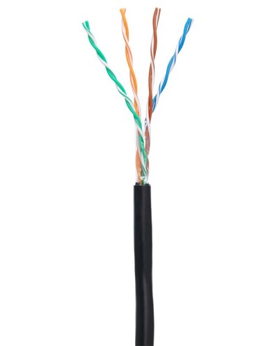 U/UTP 4pair, Cat5e, Out, PE (EC-UU004-5E-PE-BK-1). Кабель «витая пара» (LAN) для структурированных систем связи. NETLAN в Королеве