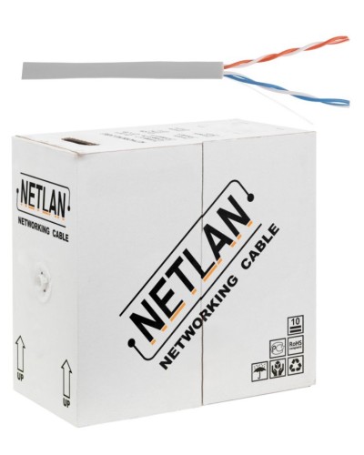 U/UTP 2pair, Cat5, In, PVC, CCA (CCA-UU002-5-PVC-GY) . Кабель «витая пара» (LAN) для структурированных систем связи. NETLAN в Королеве