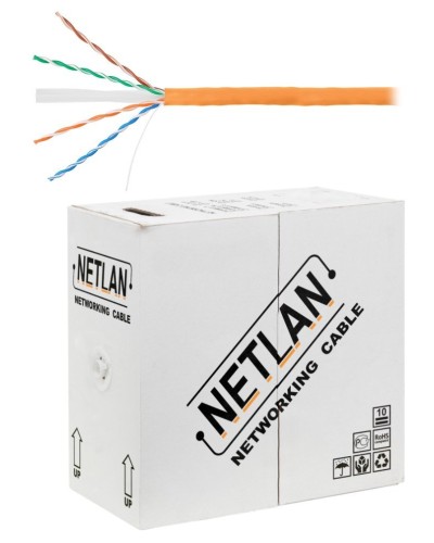 U/UTP 4pair, Cat6, Solid, In, LSZH (EC-UU004-6-LSZH-OR). Кабель «витая пара» (LAN) для структурированных систем связи. NETLAN в Королеве