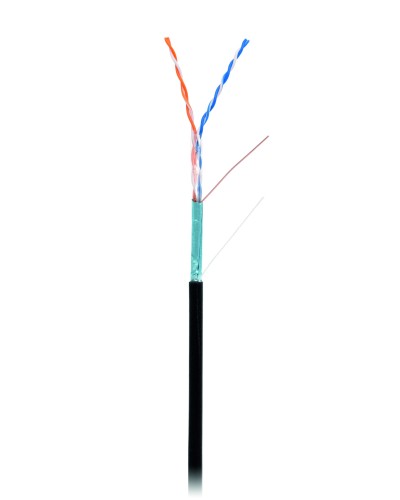 F/UTP 2pair, Cat5, Out, PE (EC-UF002-5-PE-BK). Кабель «витая пара» (LAN) для структурированных систем связи. NETLAN в Королеве