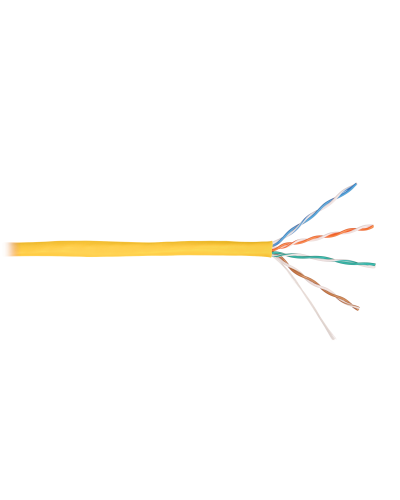 U/UTP 4pair, Cat5e, Solid, In, нг(А)-HF (NMC 9100C-YL). Кабель «витая пара» (LAN) для структурированных систем связи. NIKOMAX в Королеве