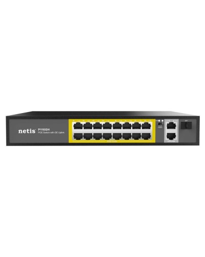 Netis P116GH. Коммутатор сетевой PoE неуправляемый. Netis в Королеве