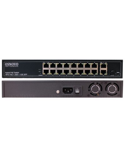 SW-61621(300W). Коммутатор 16-портовый Fast Ethernet с PoE. OSNOVO в Королеве