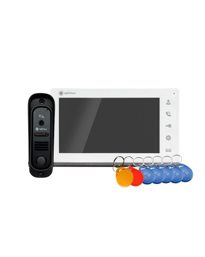 Leader 2.0 IK-7.0 (w+b). Комплект видеодомофона. Optimus в Королеве