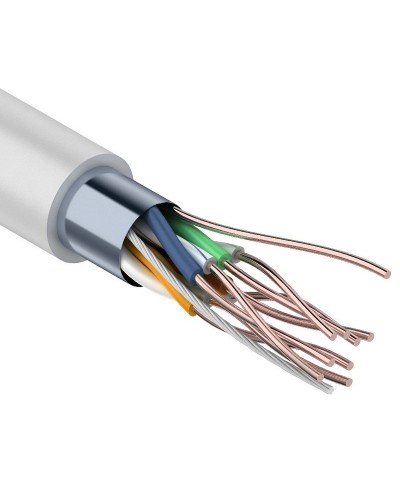 F/UTP Light, CAT 5, PVC, 4PR, 26AWG, INDOOR, SOLID, серый, 305м, PROconnect (01-0148). Кабель «витая пара» (LAN) для структурированных систем связи. PROCONNECT в Королеве