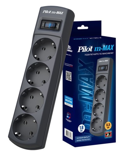 Pilot m-MAX 1.8м. Сетевой фильтр. Pilot в Королеве