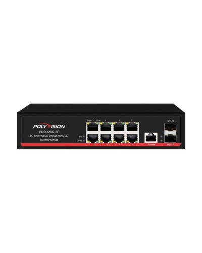 PND-M8GP-2F(150). Коммутатор управляемый оптический 10 портовый. Polyvision в Королеве