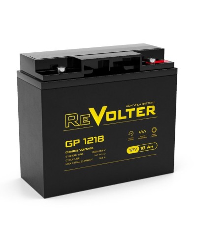 Revolter GP 1218. Аккумулятор автомобильный герметичный свинцово-кислотный. Revolter в Королеве