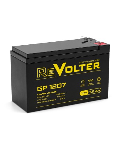 Revolter GP 1207. Аккумулятор автомобильный герметичный свинцово-кислотный. Revolter в Королеве