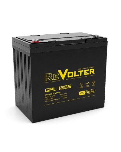 Revolter GPL 1255. Аккумулятор автомобильный герметичный свинцово-кислотный. Revolter в Королеве