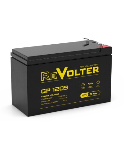 Revolter GP 1209. Аккумулятор автомобильный герметичный свинцово-кислотный. Revolter в Королеве