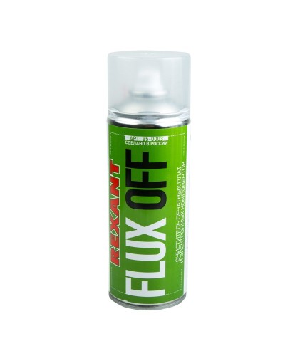 Очиститель печатных плат FLUX OFF, REXANT, 400 мл, аэрозоль (85-0003): Баллон с очистителем в Королеве
