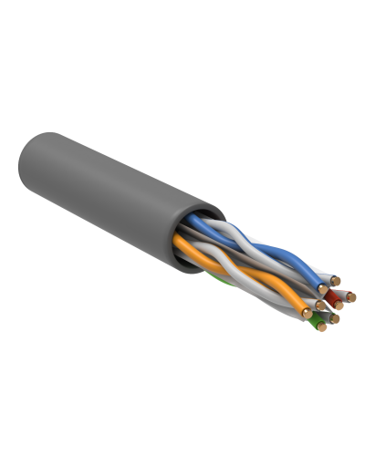 U/UTP, CAT 6, ZH нг(А)-HF, 4PR, 23AWG, INDOOR, SOLID, серый, 305 м, REXANT (01-0067). Кабель «витая пара» (LAN) для структурированных систем связи. Rexant в Королеве
