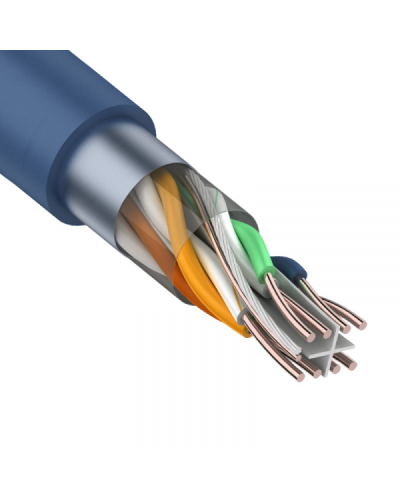 F/UTP, CAT 6, PVC, 4PR, 23AWG, INDOOR, SOLID, синий, 305 м, REXANT (01-0147). Кабель «витая пара» (LAN) для структурированных систем связи. Rexant в Королеве