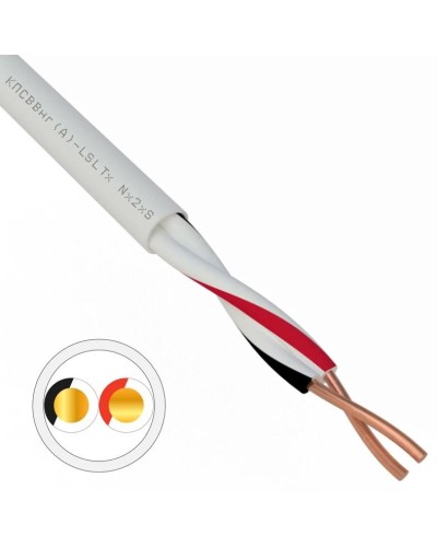 КПСВВнг(А)-LSLTx 1х2х0,5 REXANT (01-4870). Кабель для систем передачи данных пониженной пожароопасности c низким дымо- и газовыделением, с низкой токсичностью продуктов горения. Rexant в Королеве
