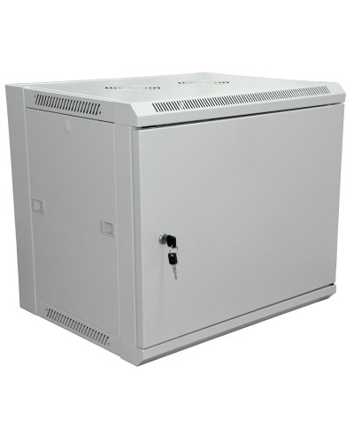 Шкаф телекоммуникационный 19 настенный 6U 600×450×370 мм (ШxГxВ) - передняя дверь металл, боковые стенки съемные (разобранный), RAL 7035 (04-2210). Шкаф телекоммуникационный 19 настенный 6U. Rexant в Королеве